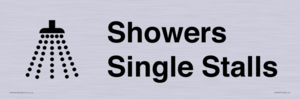 Showers with Single Stalls